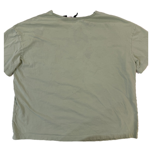 Ramones Shirt Women Large Green Italian Tour 1992 Band Tee Punk Rock H&M Divided - Picture 5 of 6